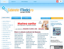 Tablet Screenshot of cabinete-medici.ro